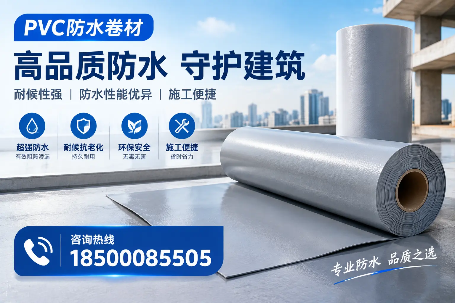PVC防水卷材的防水效果评测,适合玉林的科学依据